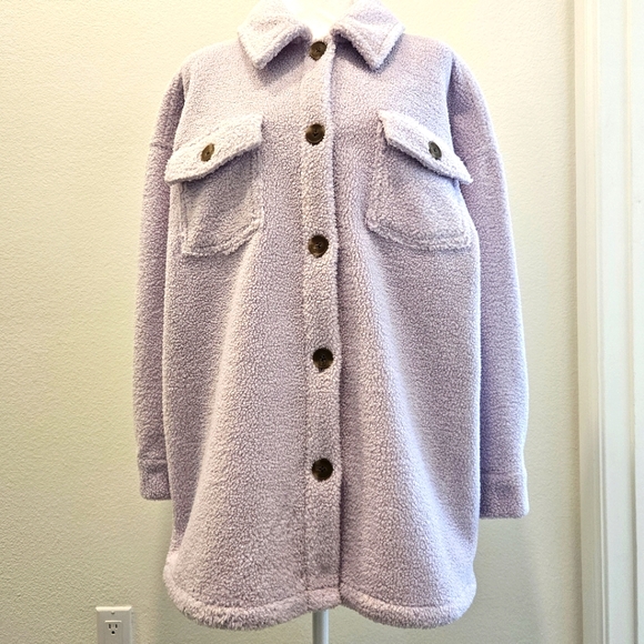 G By Guiliana Teddy shacket. Small. - Picture 1 of 7